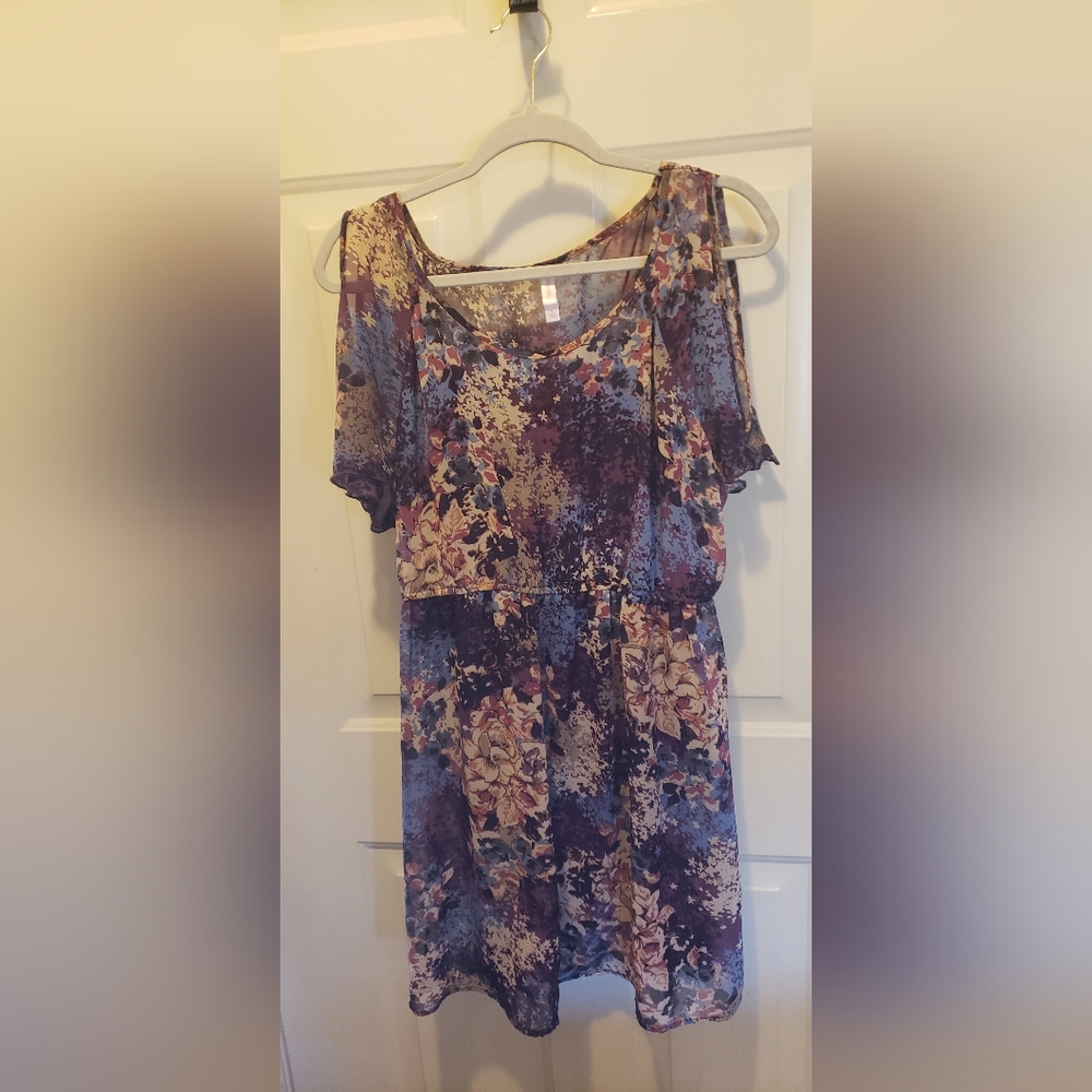 NWOT Xhilaration Cold Shoulder Dress with Slip Size XL